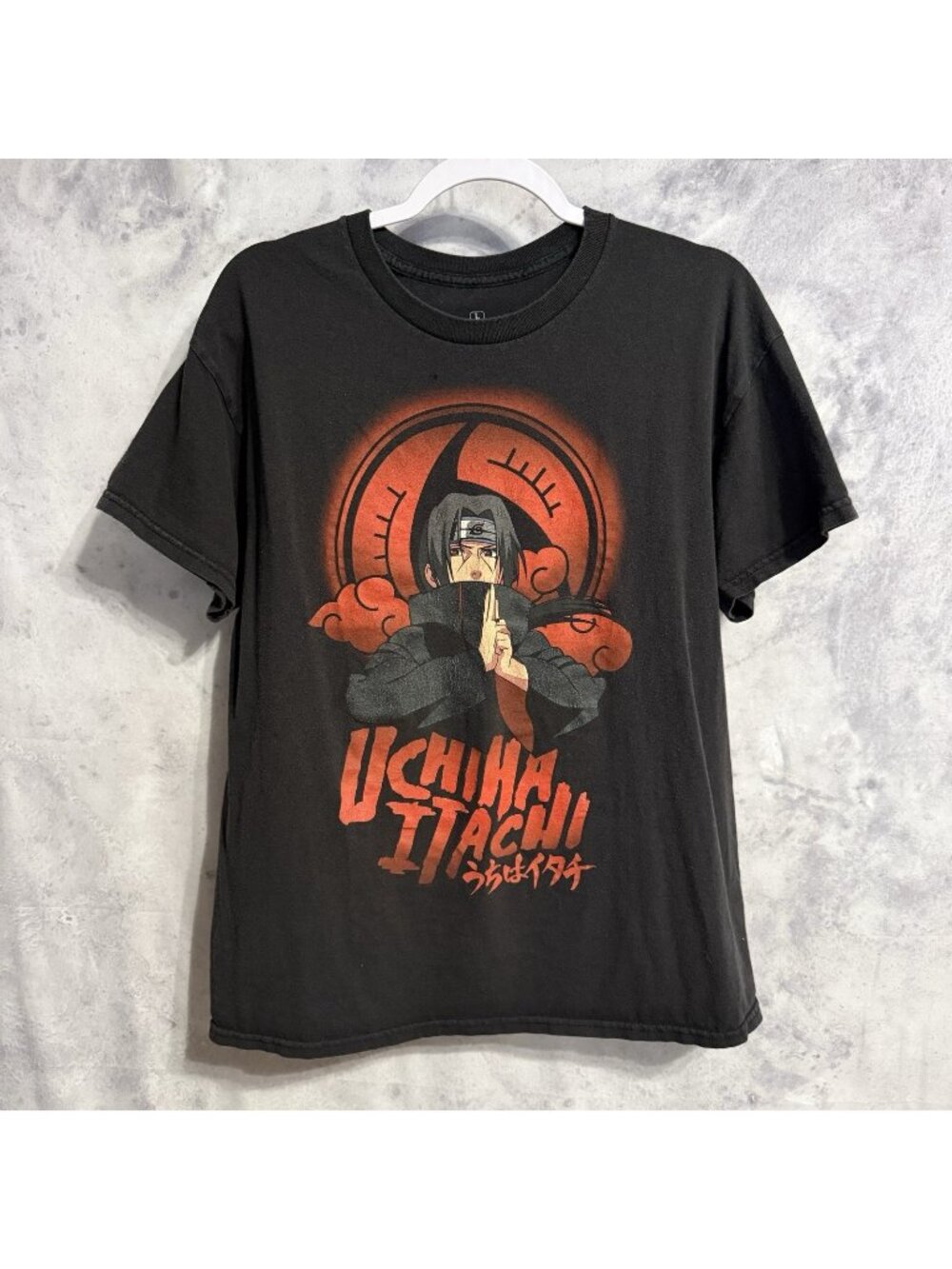 Naruto Shippuden Anime UCHIHA ITACHI T Shirt Mens Large L 2002 2007